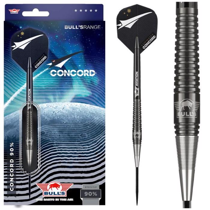  Concord 90% NT steeltip dartpile fra Bulls
